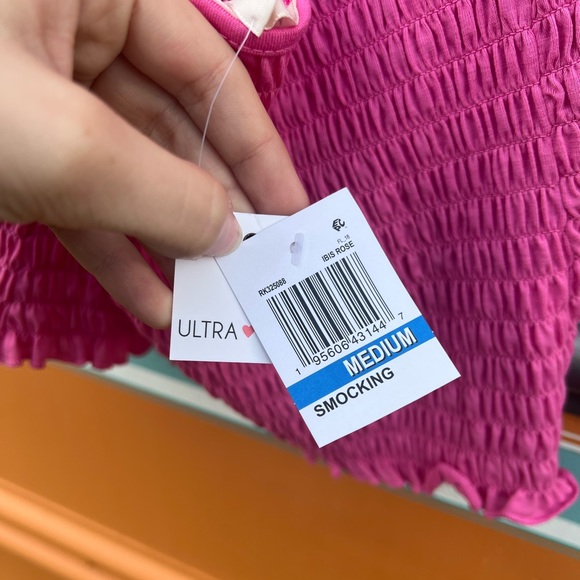 *NWT* Ultra Flirt Pink Scrunch Halter Top - Picture 4 of 5